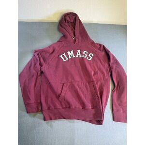 UMass Boston Beacons Hoodie Sweatshirt Mens Large Red NCAA College Campuscrew